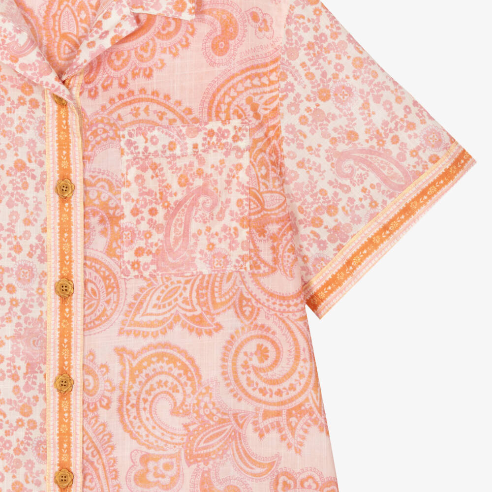 Zimmermann-Girls Cotton Paisley Blouse | Childrensalon Outlet