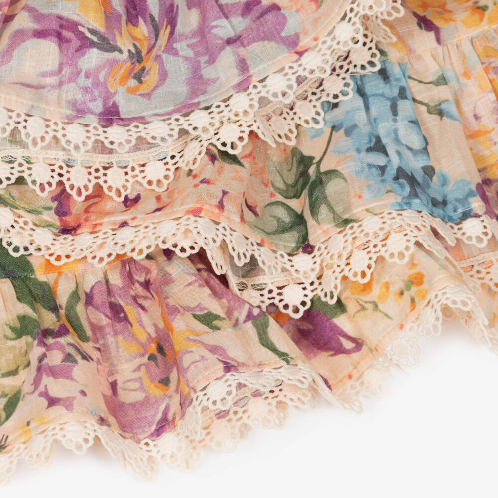 Zimmermann-Girls Floral Cotton Sleeveless Top | Childrensalon Outlet