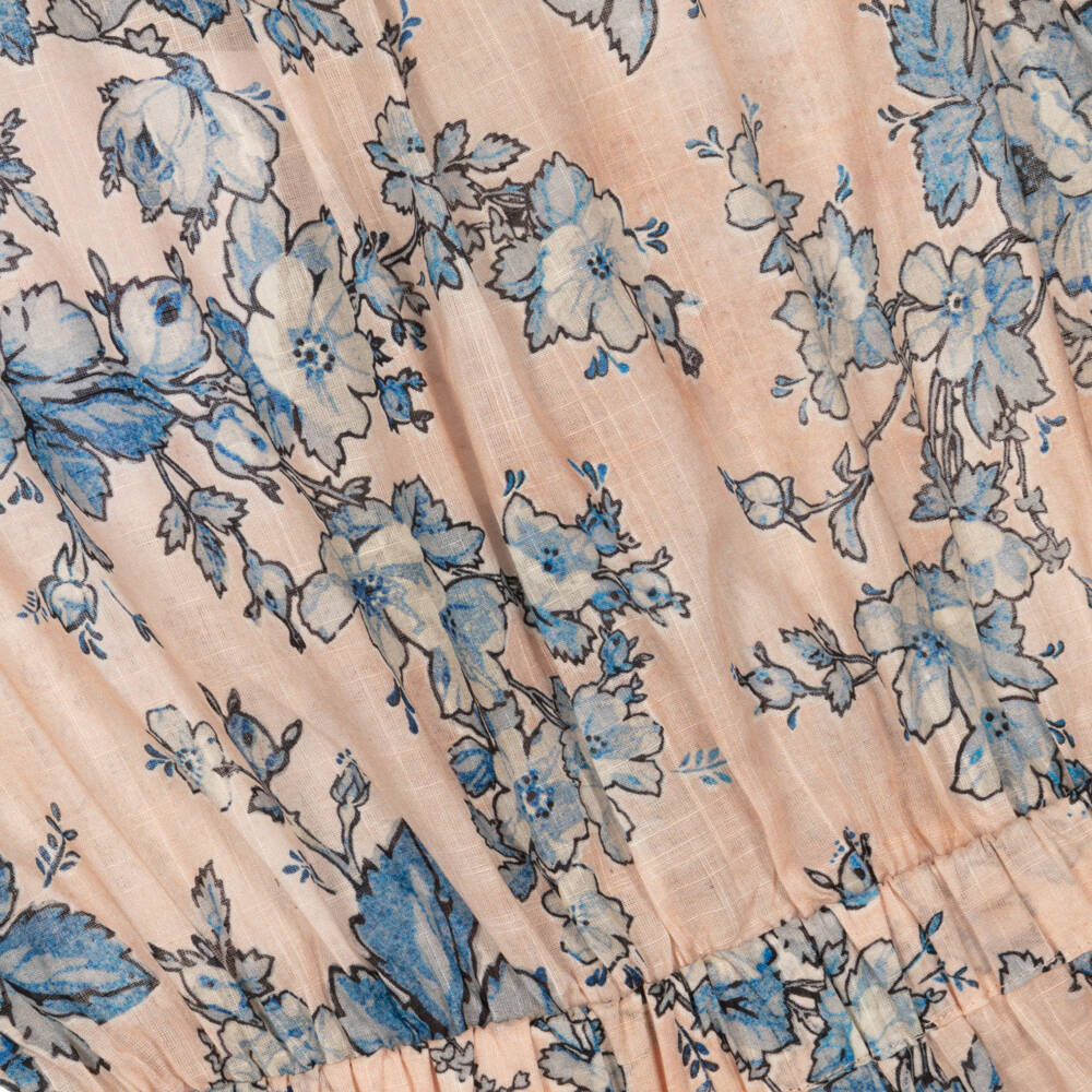 Zimmermann-Girls Floral Frill Cotton Romper | Childrensalon Outlet