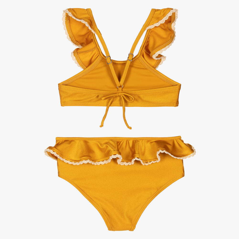 ZIMMERMANN☆関税込☆ラッキープリント イエロー ビキニ Lucky printed bikini in yellow - Zimmermann | Mytheresa