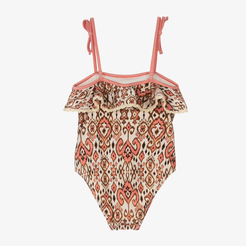 Zimmermann-Girls Ivory & Pink Swimsuit | Childrensalon Outlet