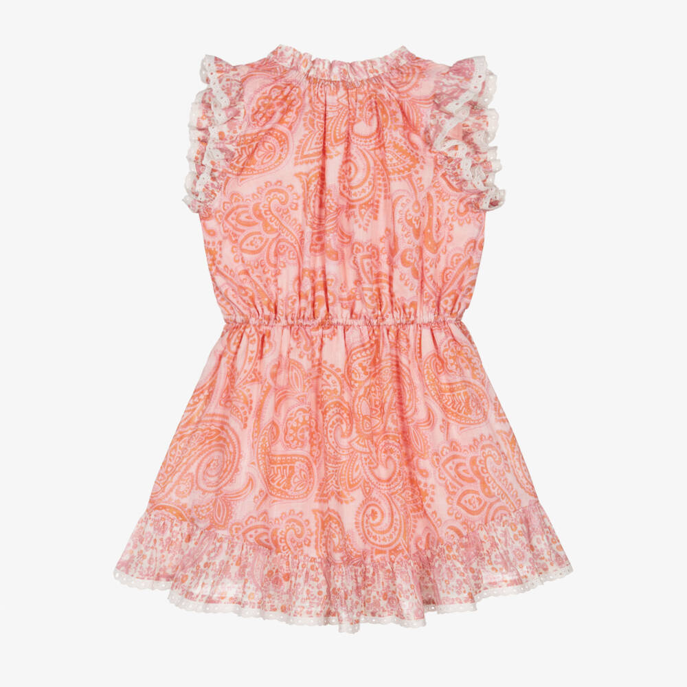 Zimmermann-Girls Paisley Print Cotton Frock | Childrensalon Outlet