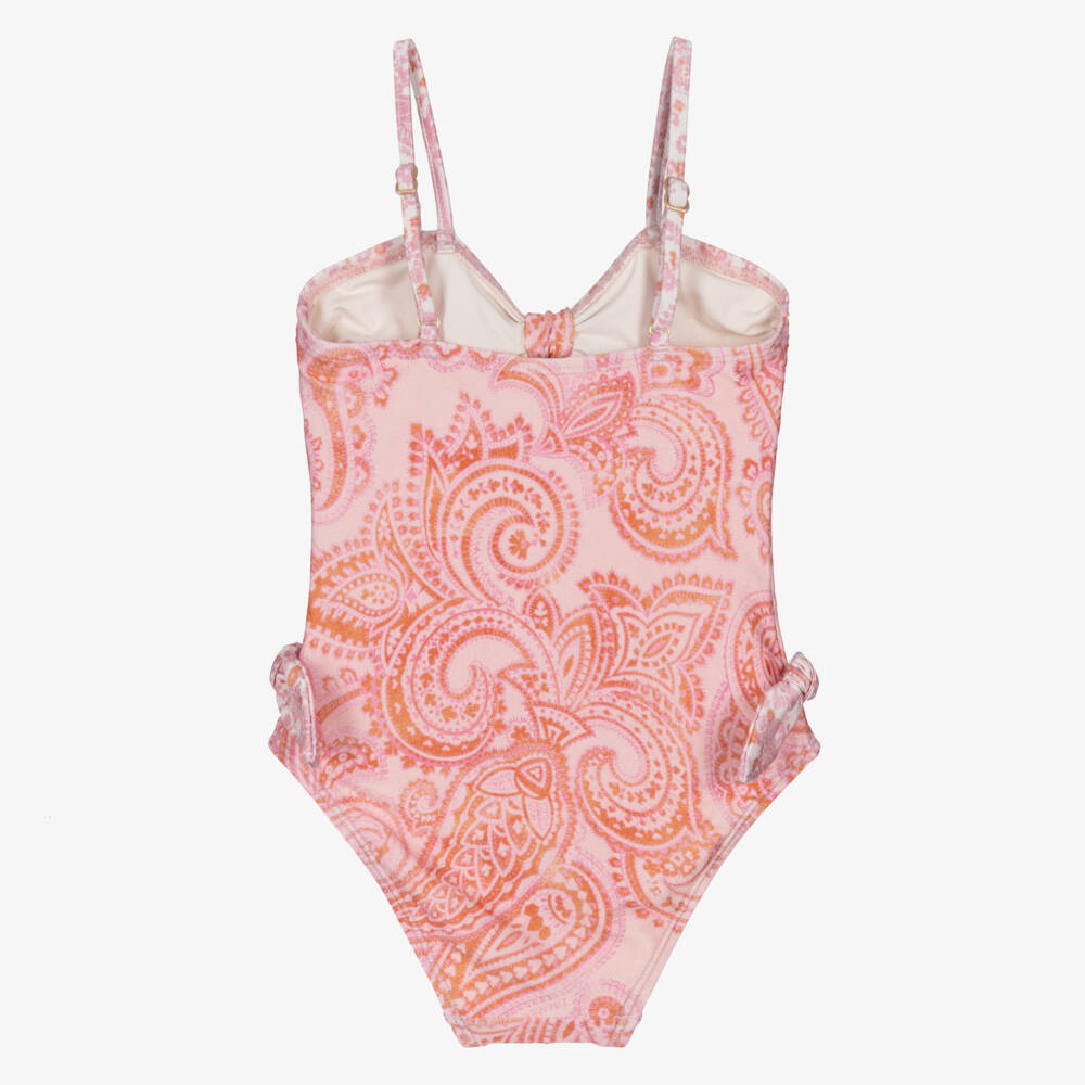Zimmermann-Girls Paisley Tie-Front Swimsuit | Childrensalon Outlet