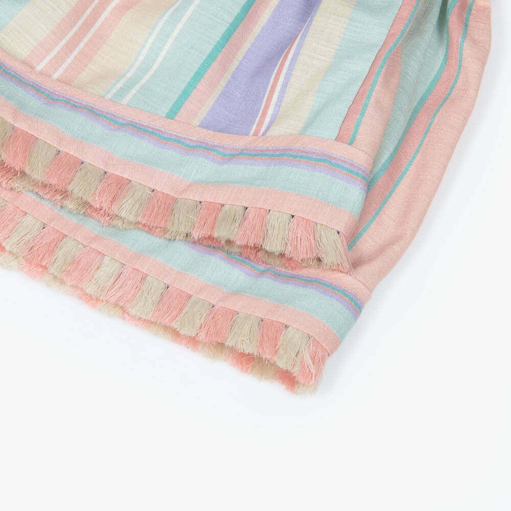 Zimmermann-شورت قطني مخطط بألوان الباستيل للبنات | Childrensalon Outlet