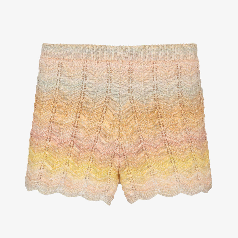 Zimmermann-شورت محبوك بتدرجات وردية للبنات | Childrensalon Outlet