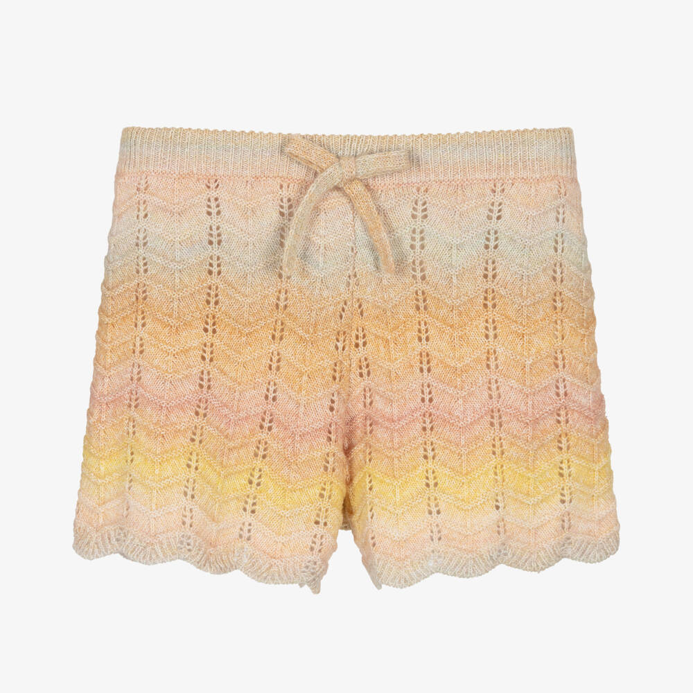 Zimmermann-شورت محبوك بتدرجات وردية للبنات | Childrensalon Outlet