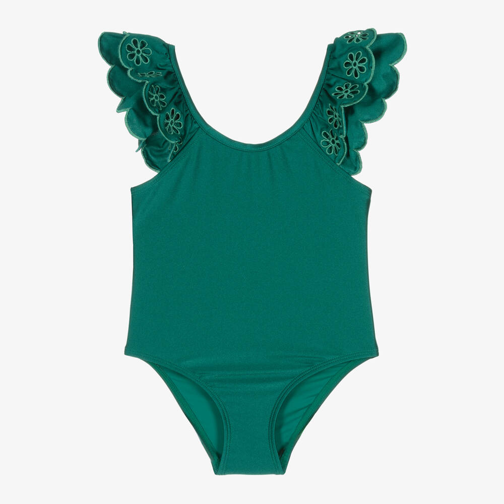 Zimmermann-Girls Scalloped Floral Swimwear | Childrensalon Outlet