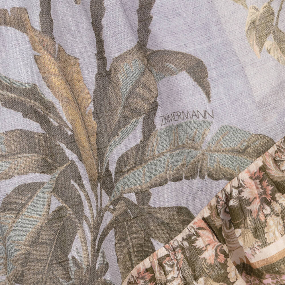 Zimmermann-Girls Tropical Paradise Blue Sundress | Childrensalon Outlet