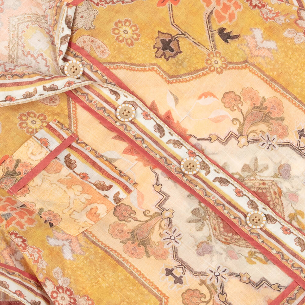 Zimmermann-Girls Vibrant Cotton Print Blouse | Childrensalon Outlet