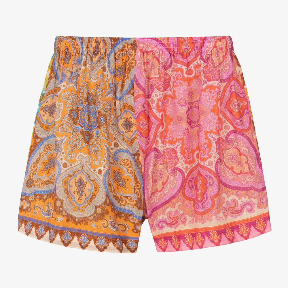 さのぴん★BANDANA VERY SHORT PANTS Bandana print shorts red For Women | Sandro Paris