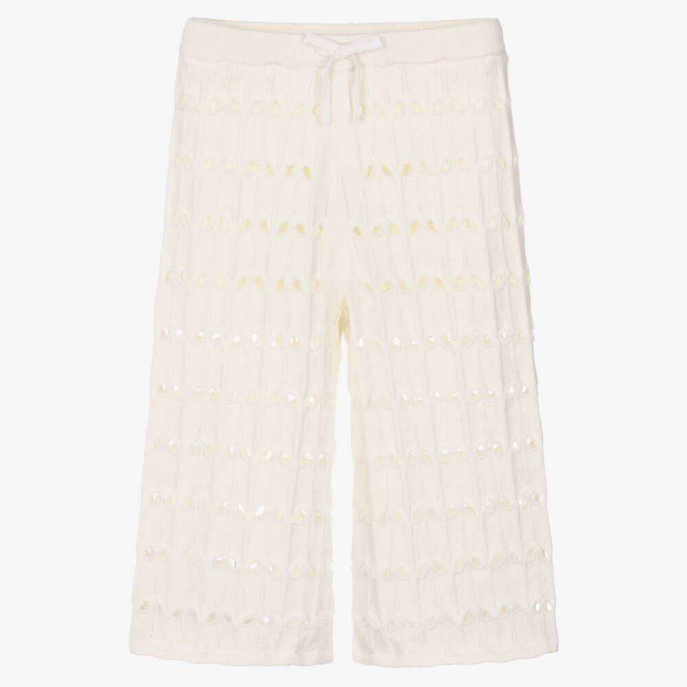 Zimmermann-White cut out knitted trousers | Childrensalon Outlet