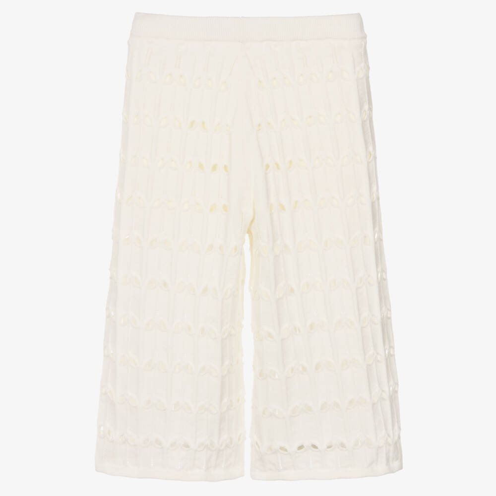 Zimmermann-White cut out knitted trousers | Childrensalon Outlet