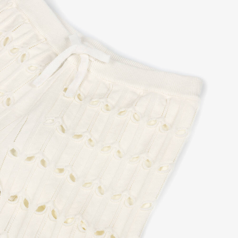 Zimmermann-White cut out knitted trousers | Childrensalon Outlet