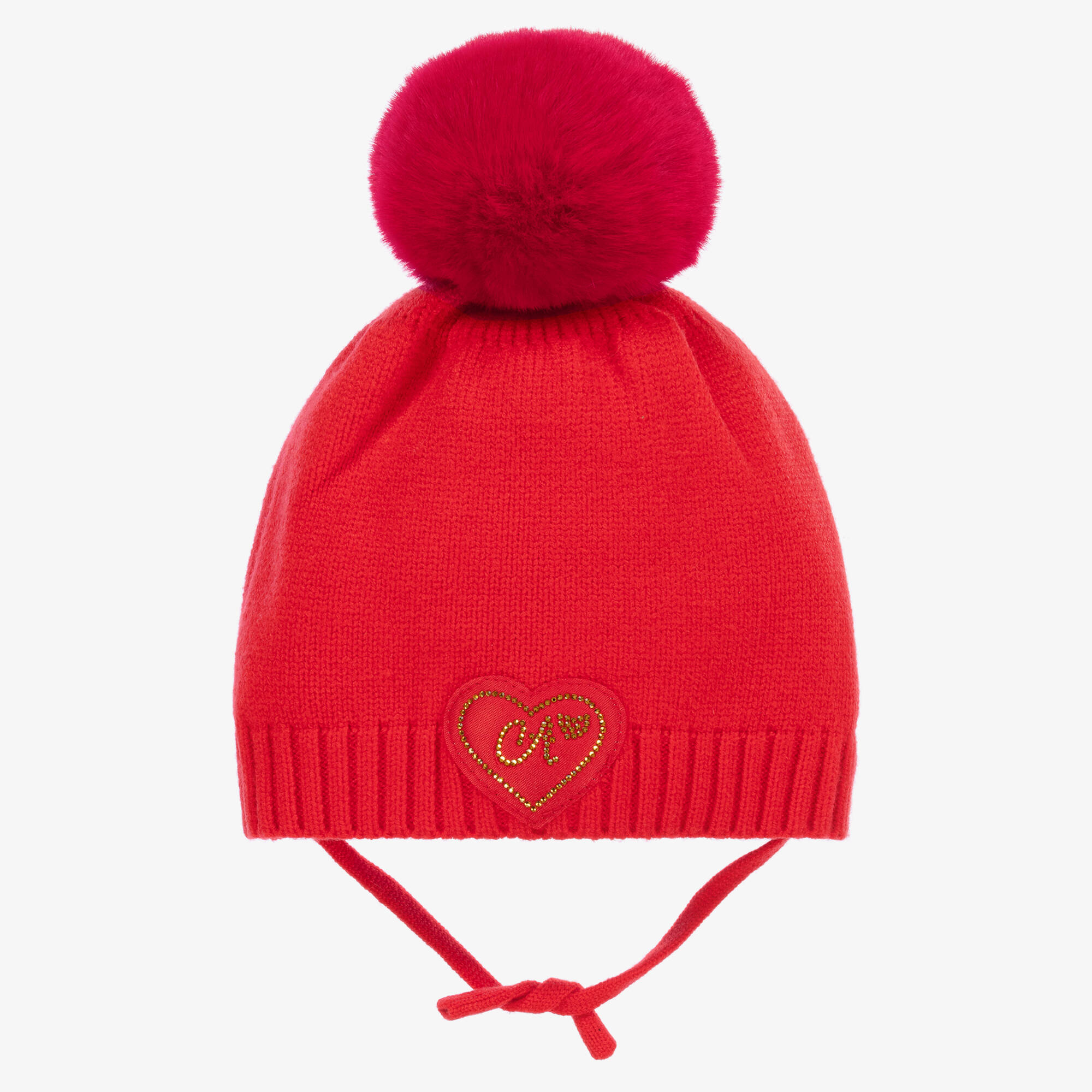 A Dee - Girls Scarlet Knit Pom Hat | Childrensalon Outlet