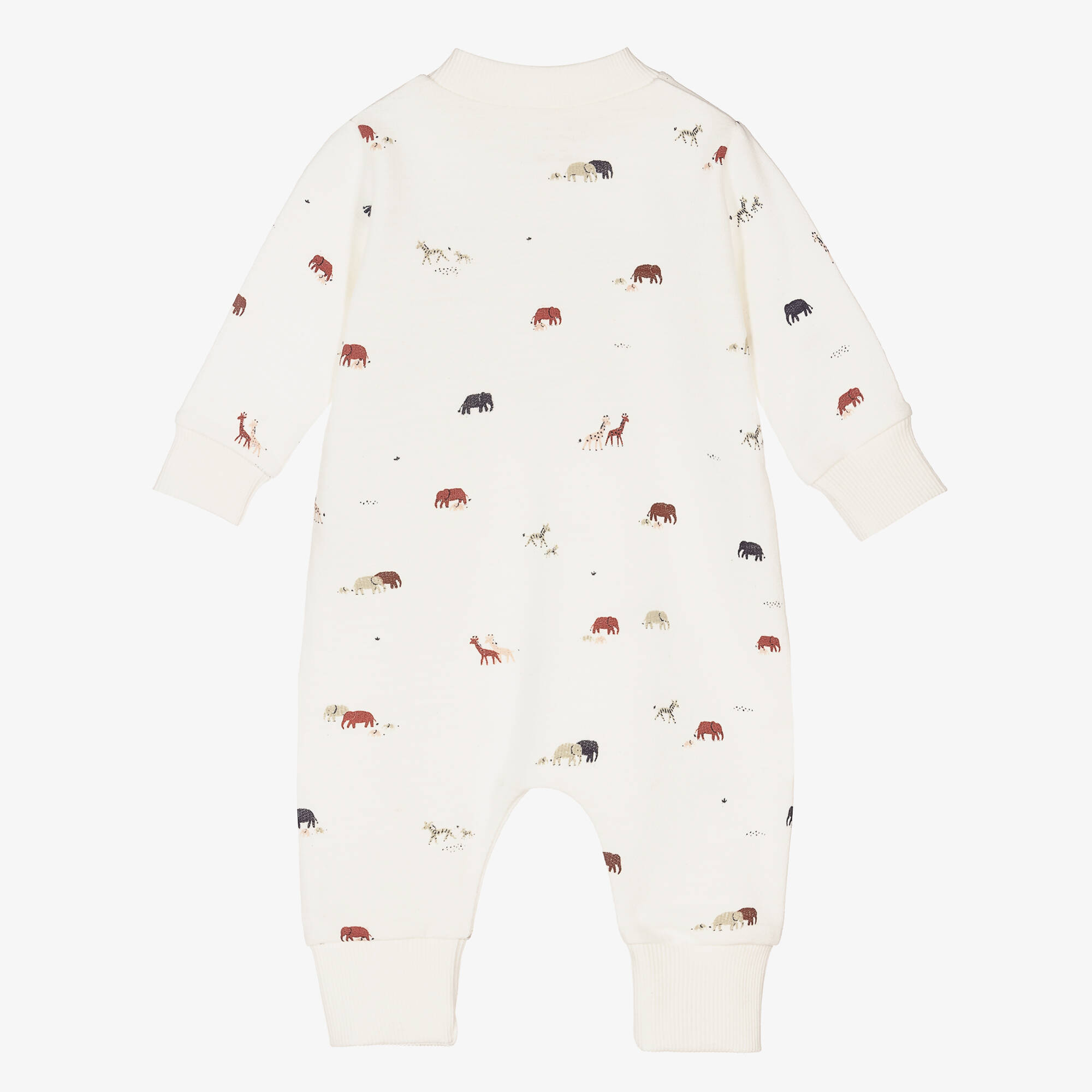 Absorba - Ivory Animals Cotton Babygrow | Childrensalon Outlet