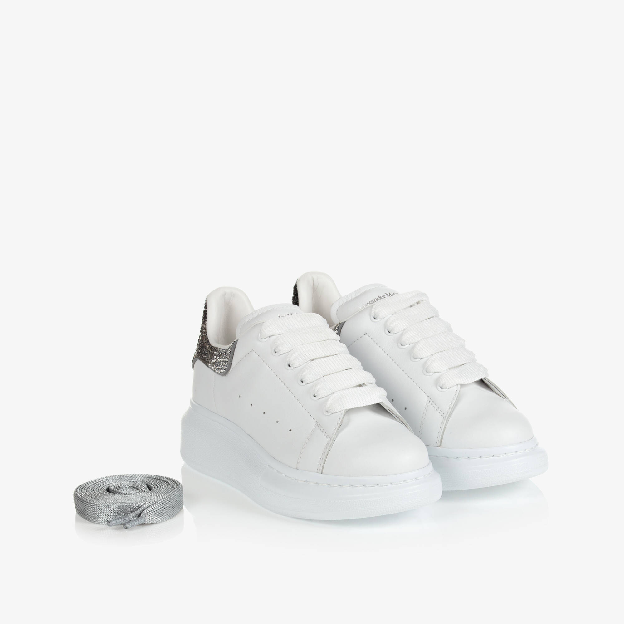 Alexander McQueen - White Oversized Trainers | Childrensalon Outlet