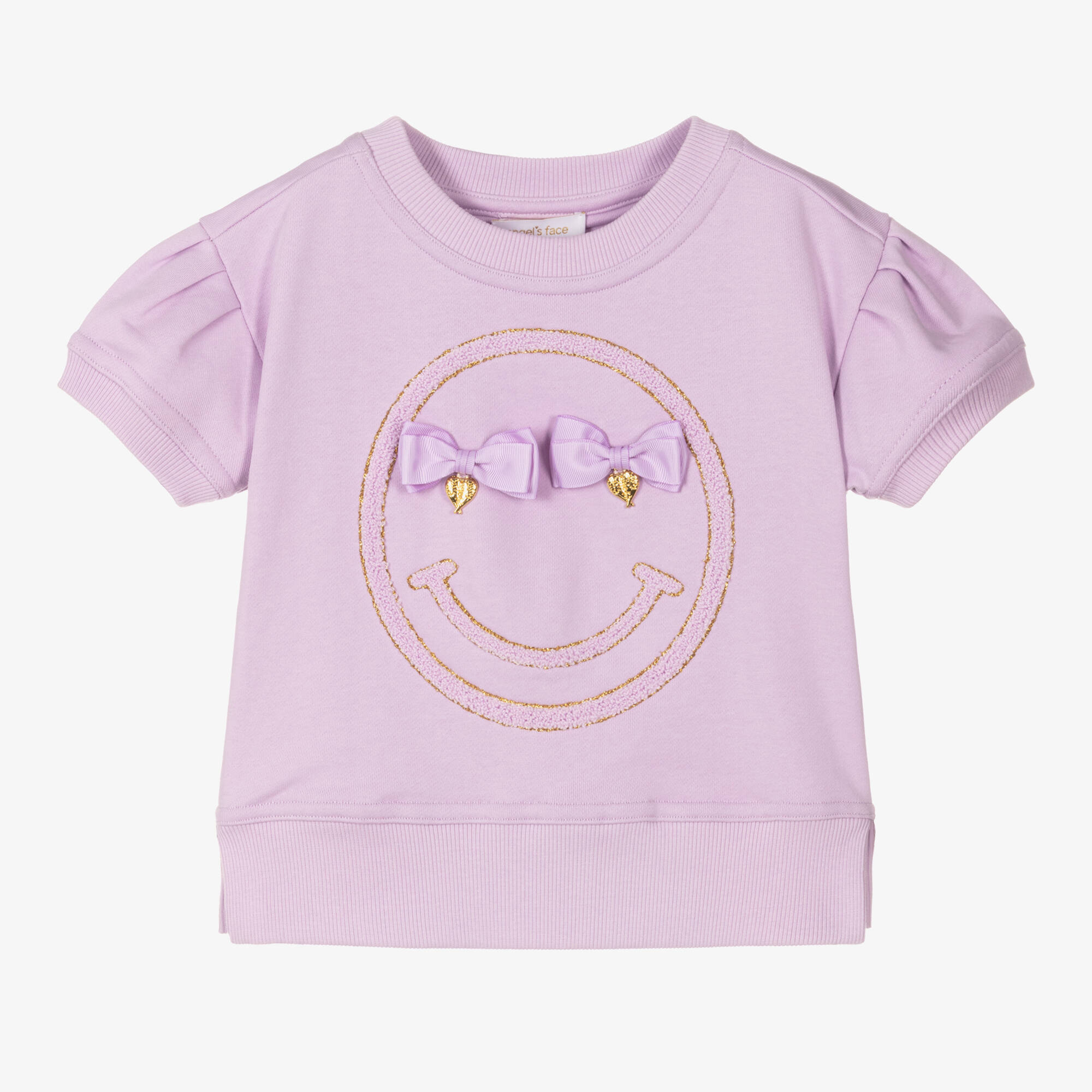 Angel's Face - Girls Lilac Purple Jersey T-Shirt | Childrensalon Outlet
