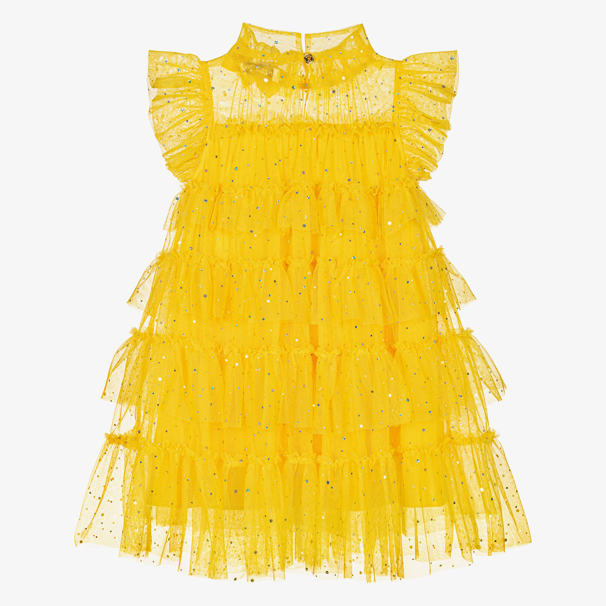 Angel's Face - Girls Sunshine Tulle Sequin Dress | Childrensalon Outlet
