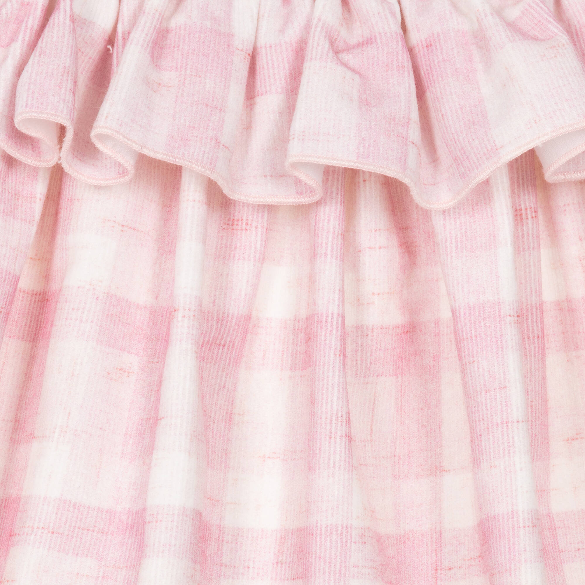 Balloon Chic - Girls Pink Checked Cotton Dress | Childrensalon Outlet
