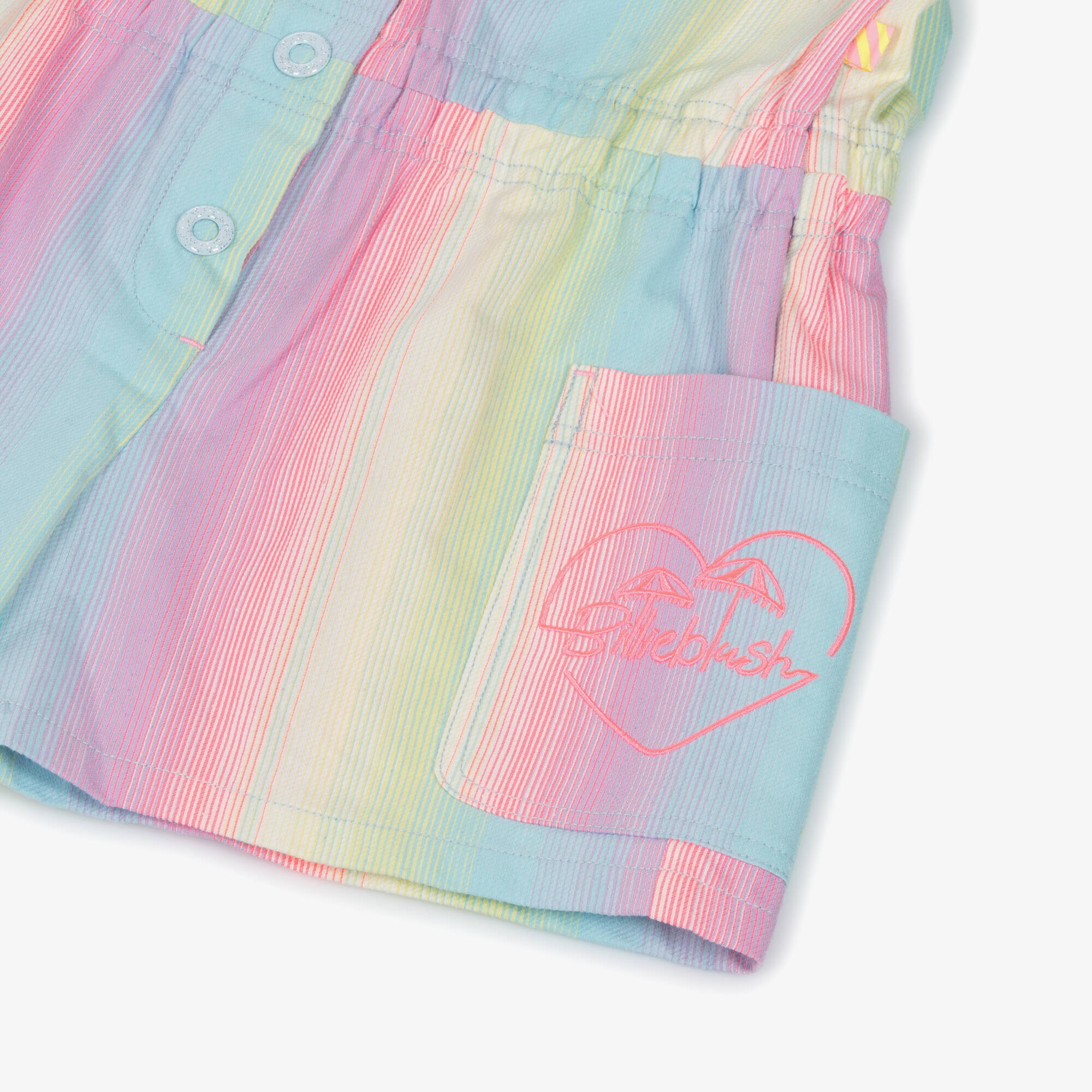 Billieblush - Girls Rainbow Stripe Romper Delight | Childrensalon Outlet