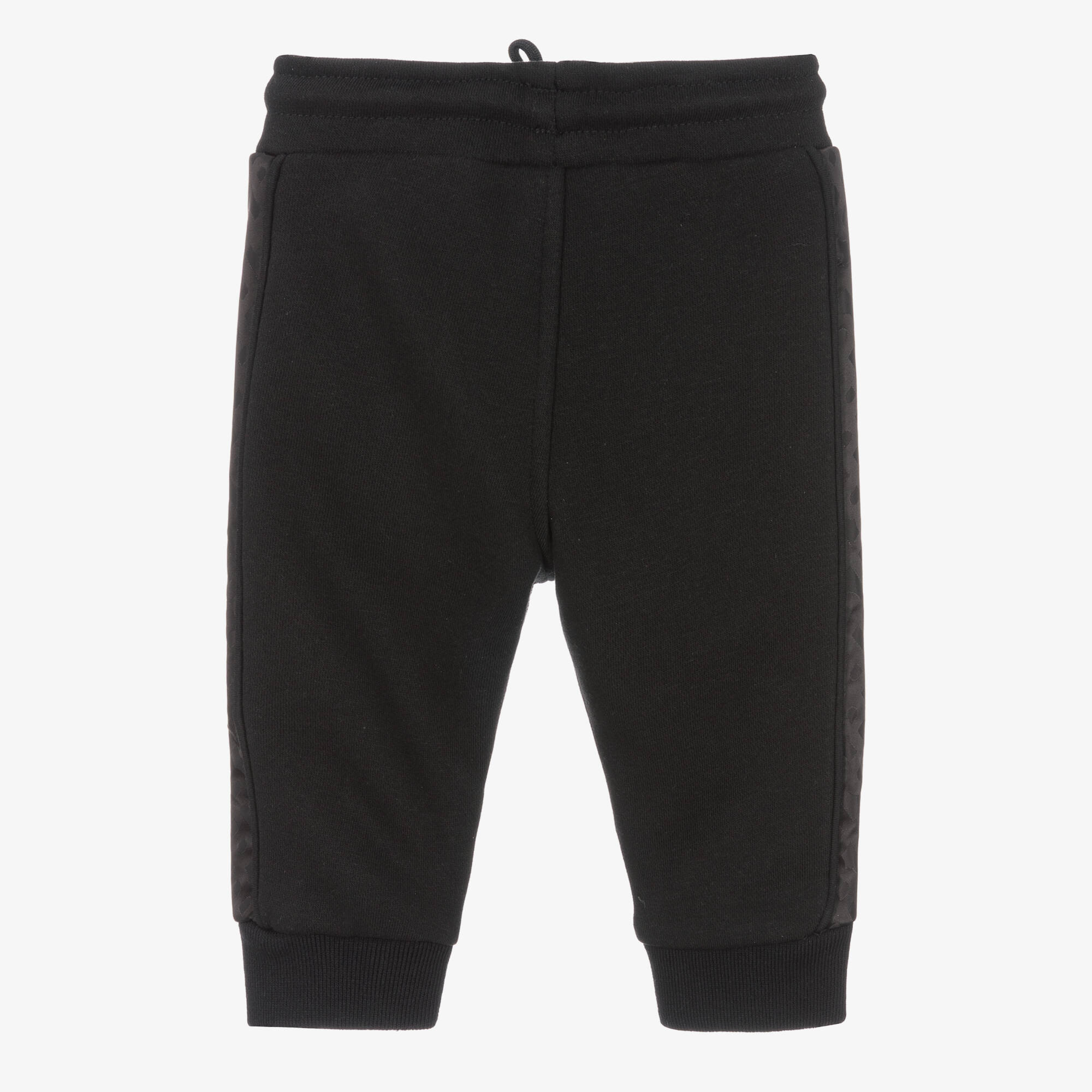 BOSS - Boys Black Cotton Joggers | Childrensalon Outlet