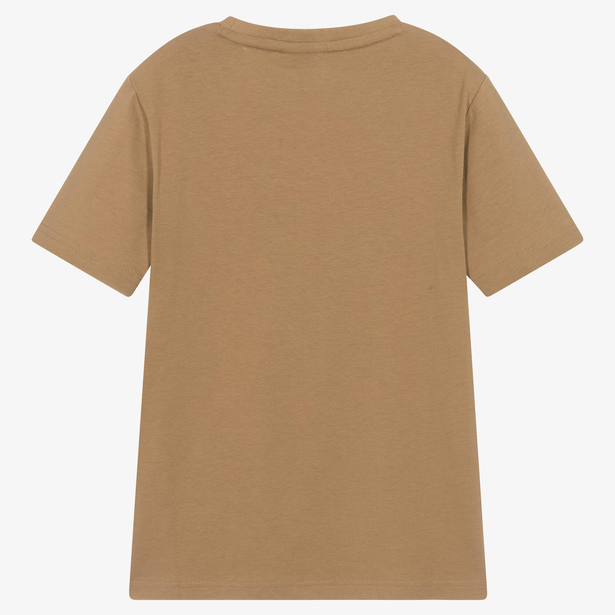 BOSS - Teen Boys Beige Cotton T-Shirt | Childrensalon Outlet