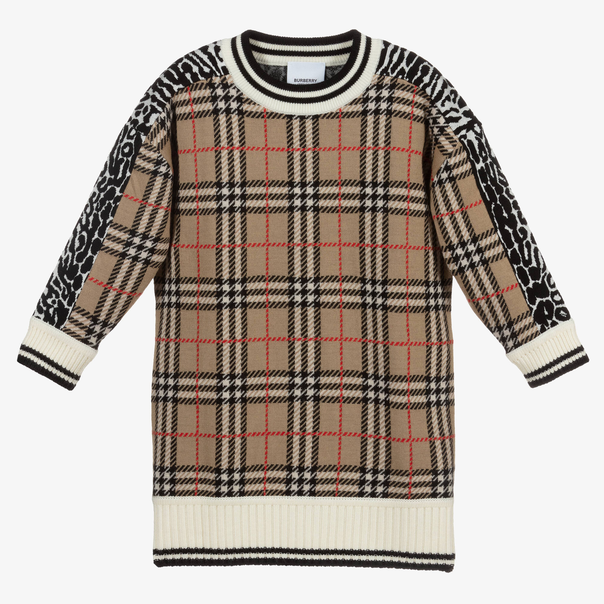 Burberry - Vintage Check Wool Dress | Childrensalon Outlet