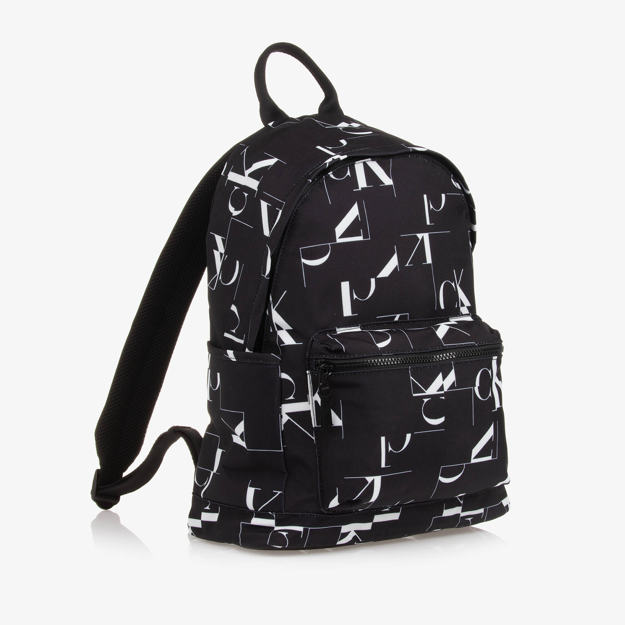 Calvin Klein - Boys Black Monogram Backpack | Childrensalon Outlet