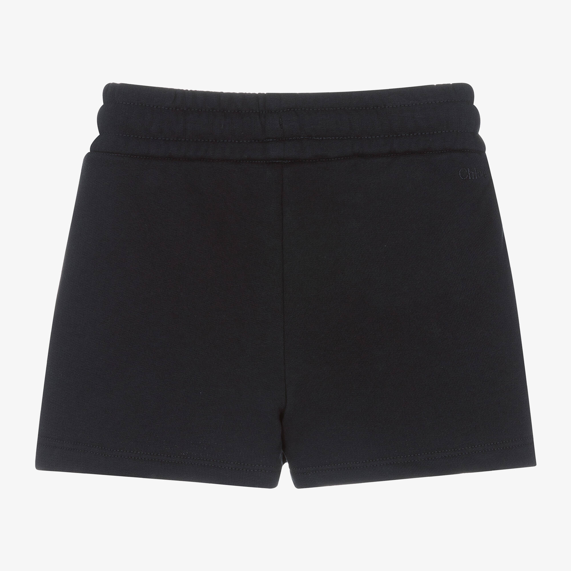 Chloé - Girls Navy Blue Organic Cotton Shorts | Childrensalon Outlet