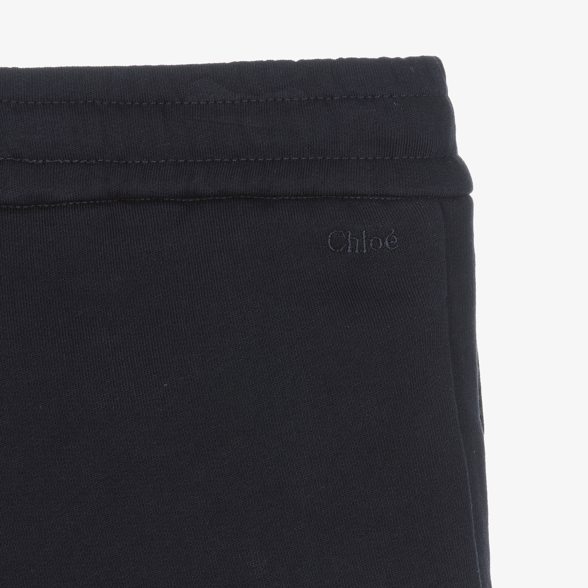 Chloé - Girls Navy Blue Organic Cotton Shorts | Childrensalon Outlet