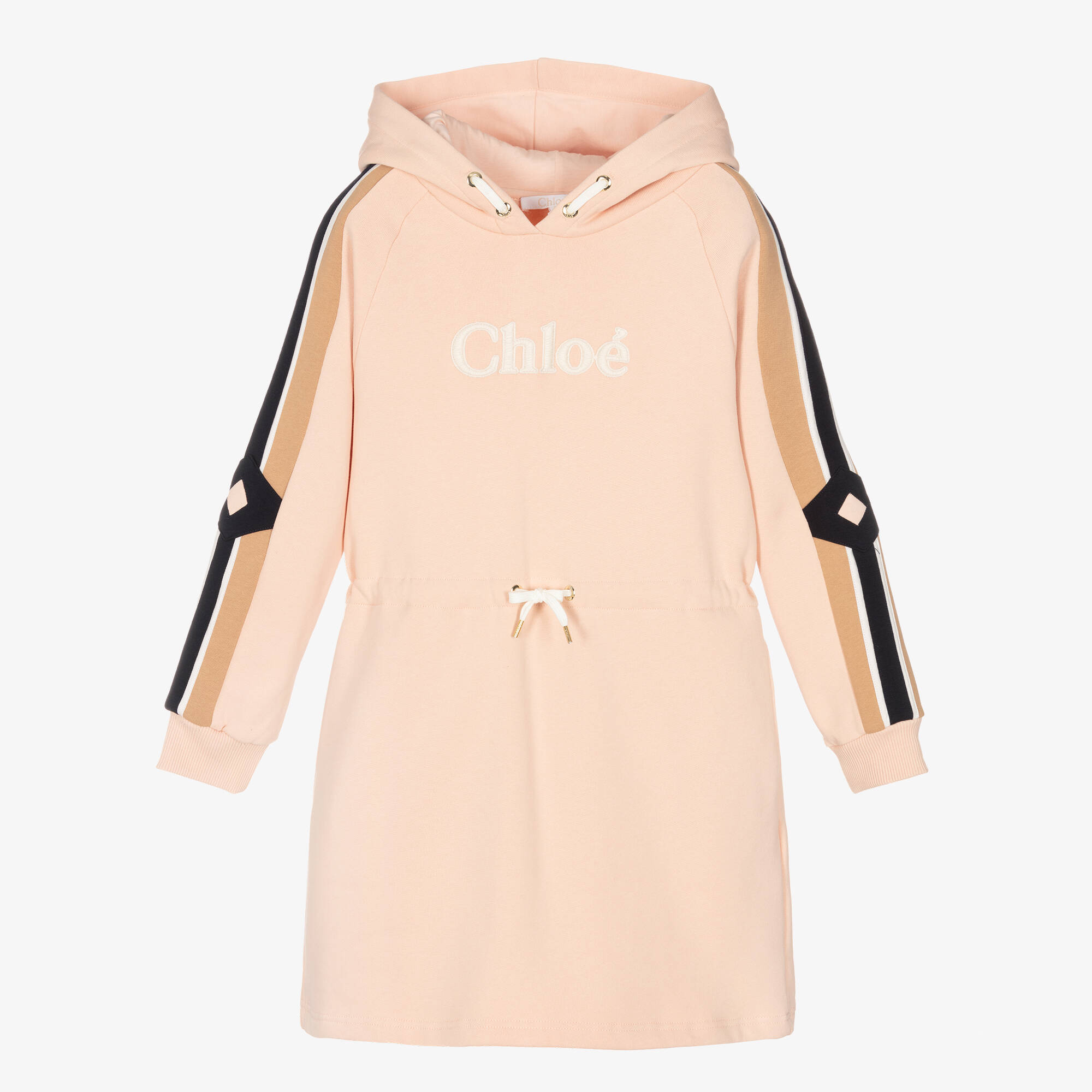 Chloé - Teen Girls Pink Cotton Hoodie Dress | Childrensalon Outlet
