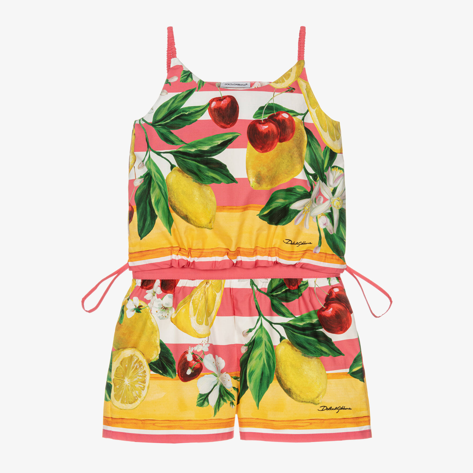 DOLCE&GABBANAシチリア☆レモン☆地図☆シルクトップス☆チュニック dolce-gabbana-girls-lemon-