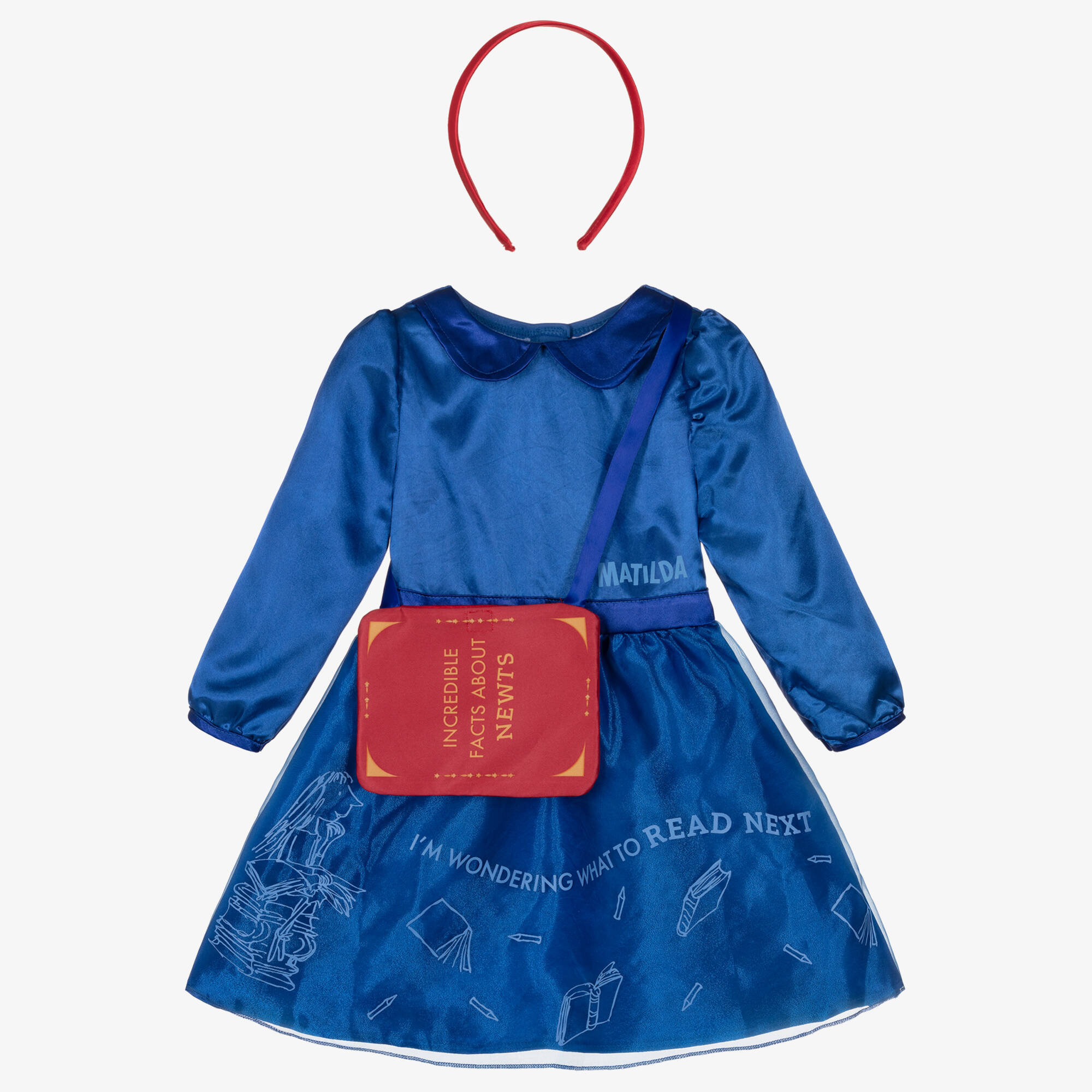 book character blue dress A-line Royal Blue Satin Formal Black Girls Slay Evening Long Prom Dres –  bridalsew main image 0