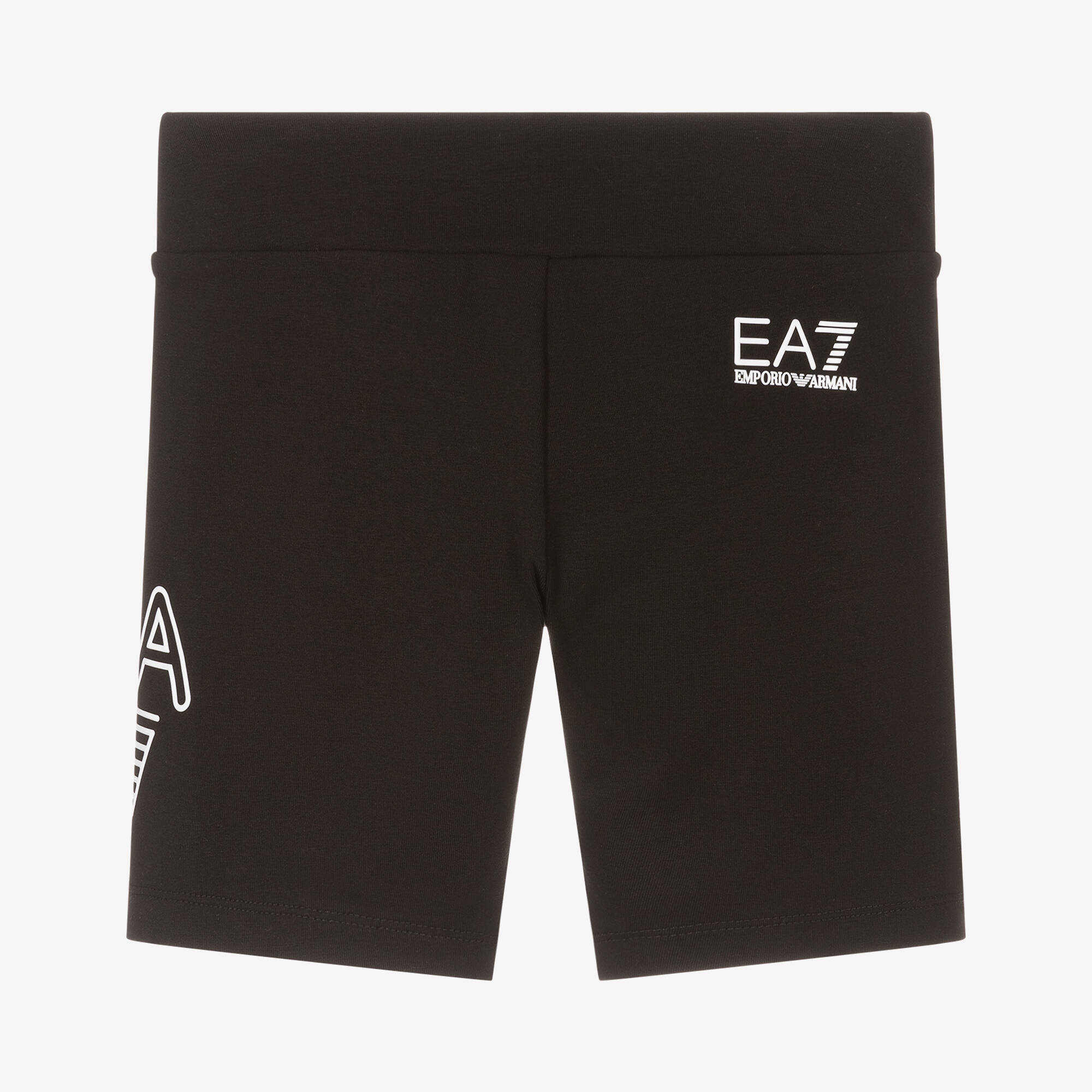 EA7 Emporio Armani - Girls Jet Cotton Biker Shorts | Childrensalon Outlet