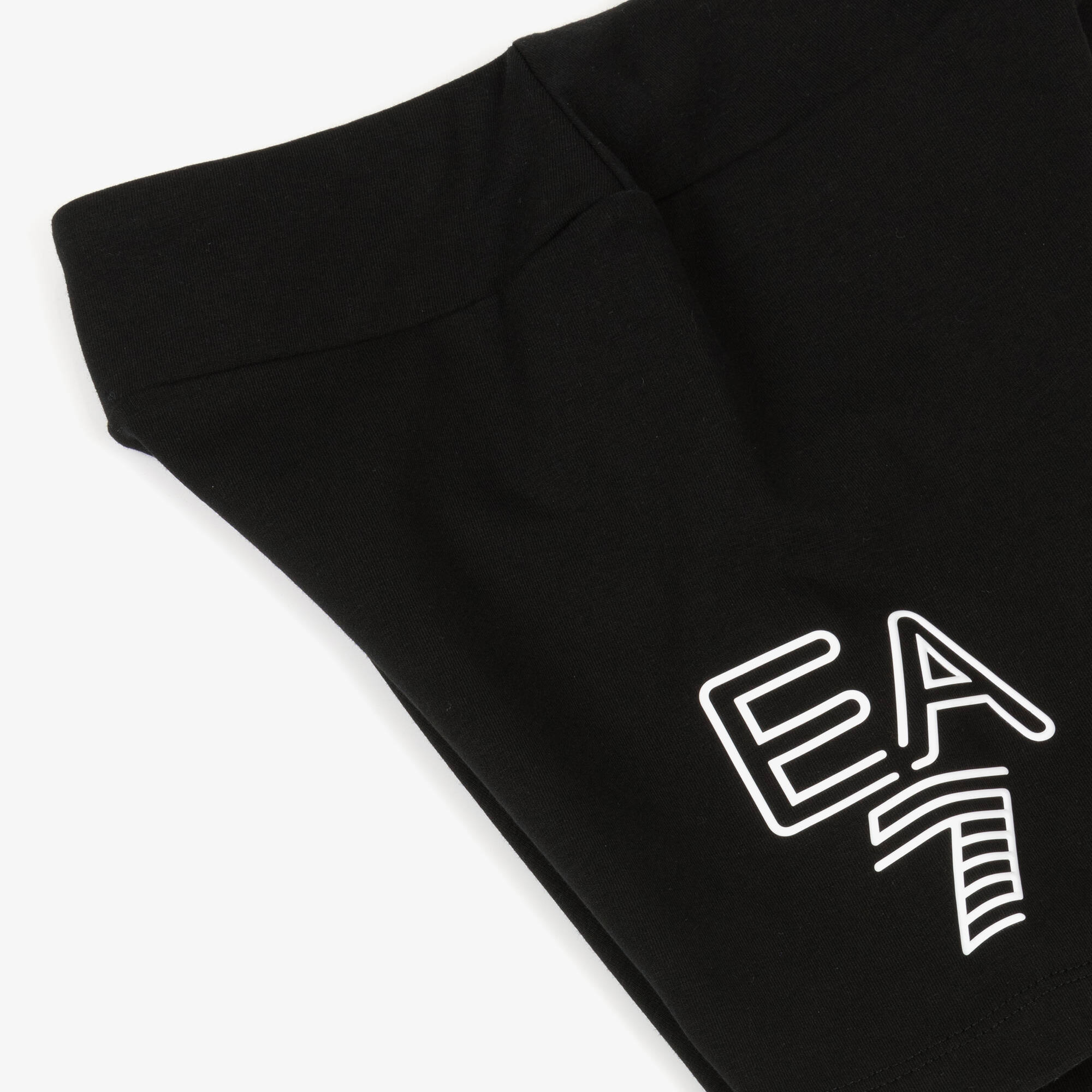 EA7 Emporio Armani - Girls Jet Cotton Biker Shorts | Childrensalon Outlet