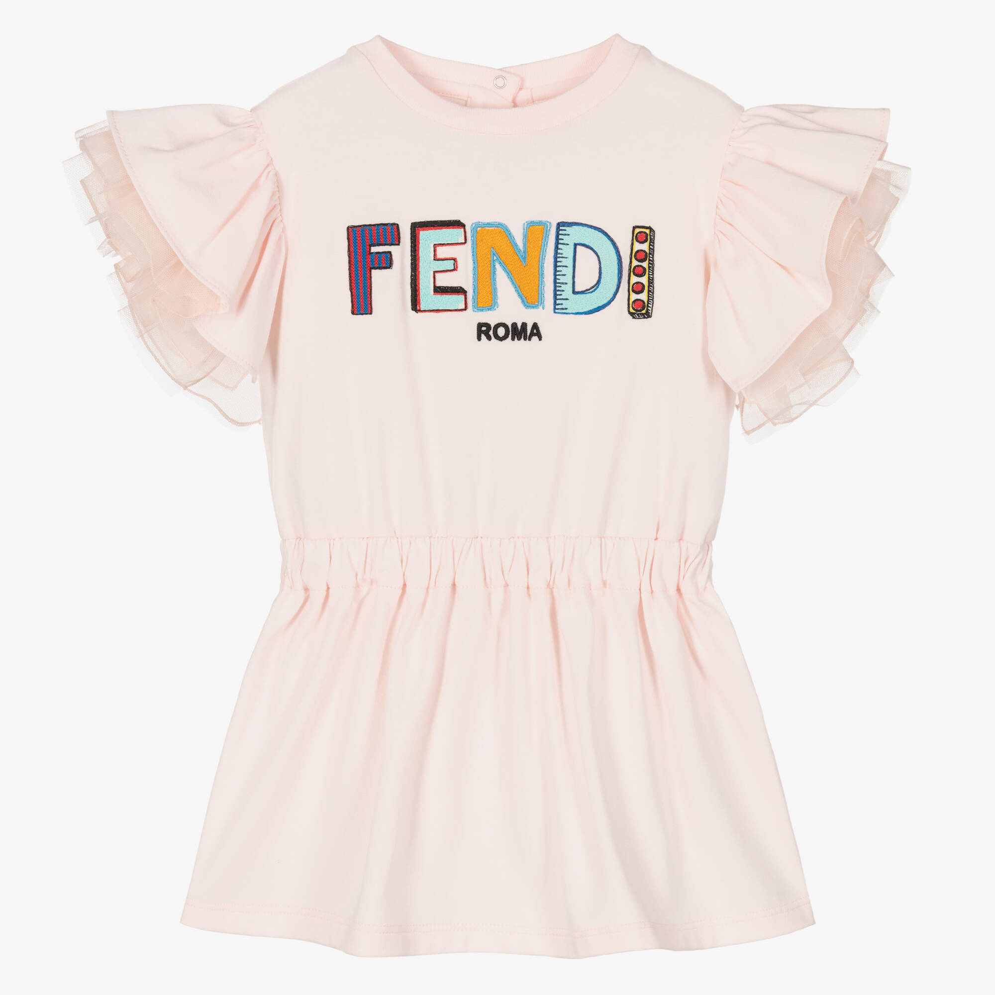 hot pink fendi dress - Baby Girls Logo Glace