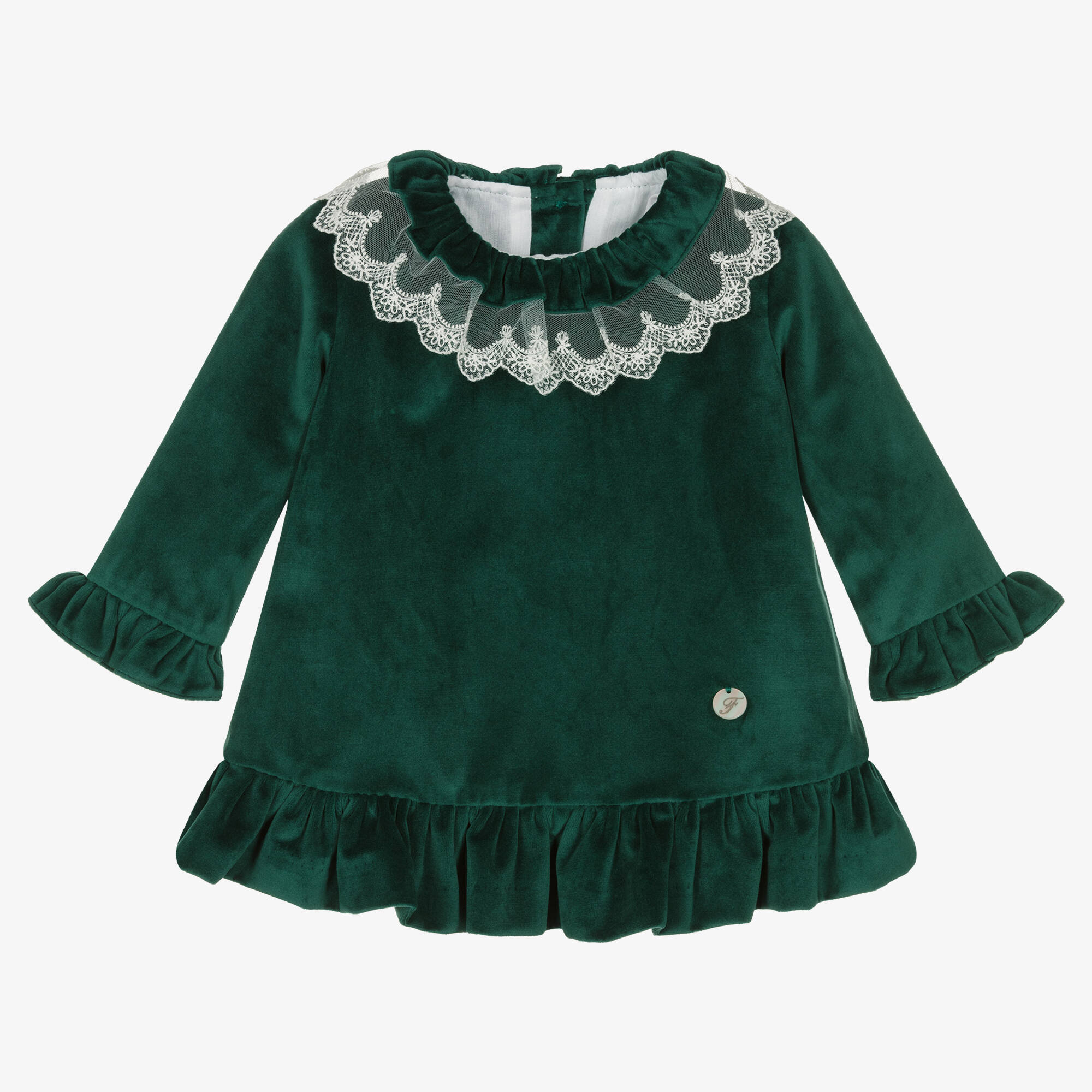 green velvet dress girls KIDS - Green Velvet Dress - Baby/Toddler/Kids – Urban Chic Boutique main image 1