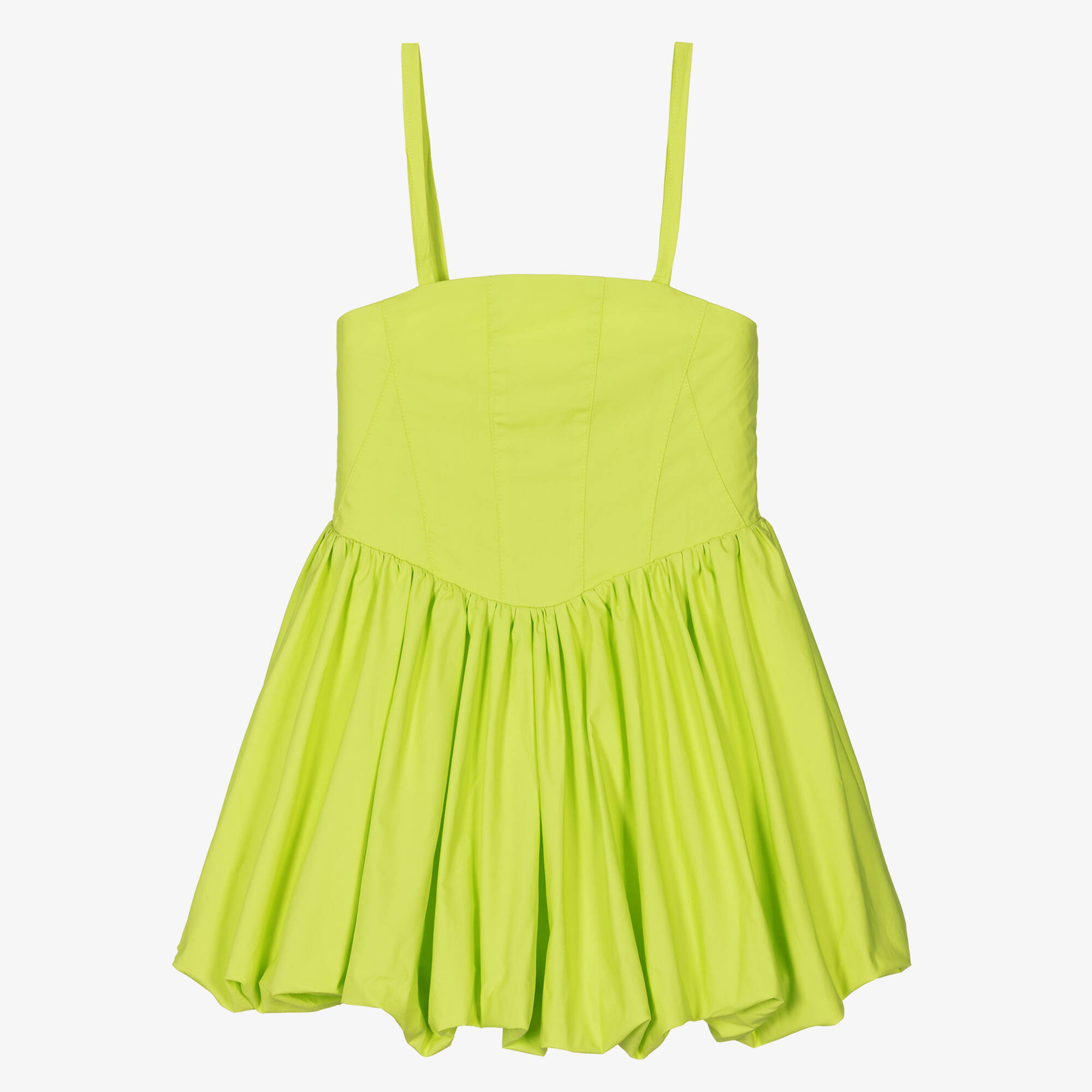 green puffball dress Coquette