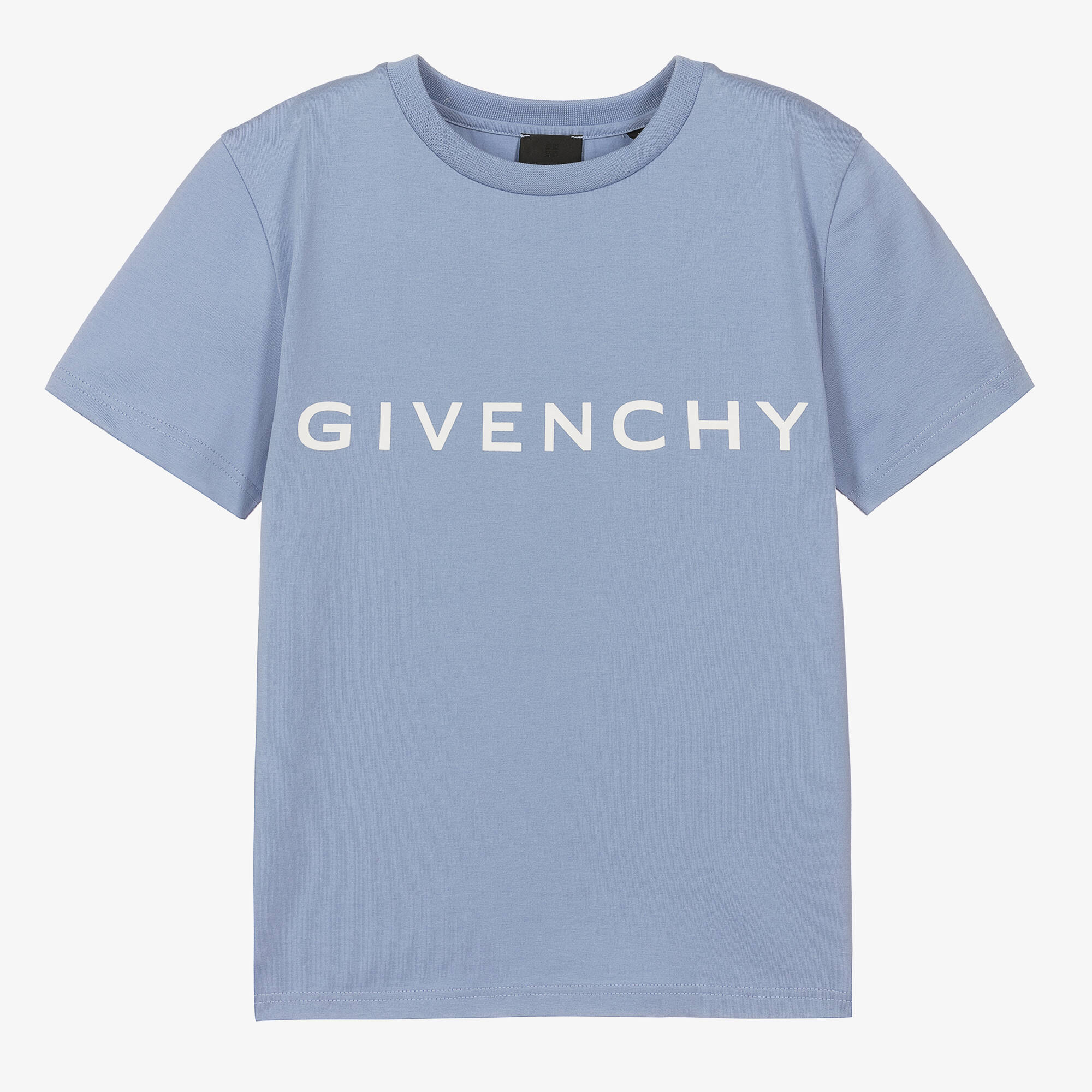 Givenchy - Teen Boys Blue Cotton Logo T-Shirt | Childrensalon Outlet