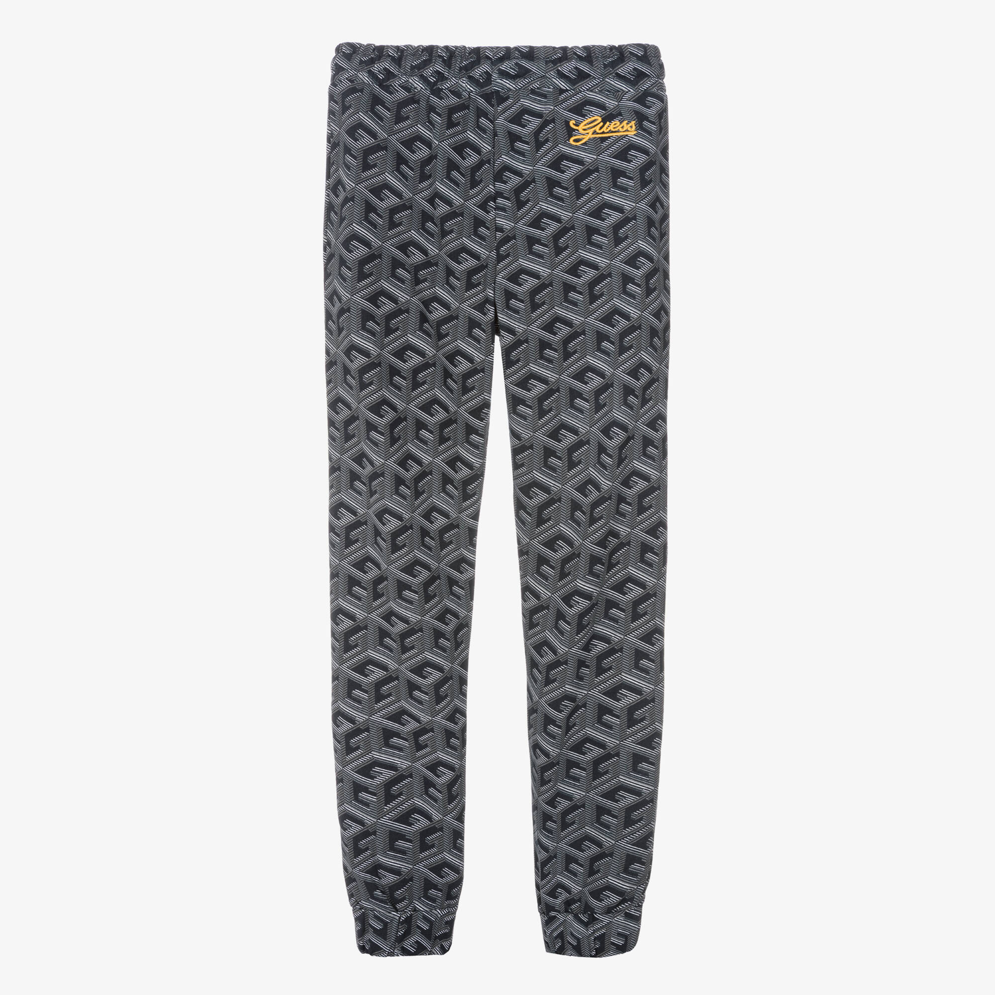 Guess - Teen Boys Blue Cotton Monogram Joggers | Childrensalon Outlet