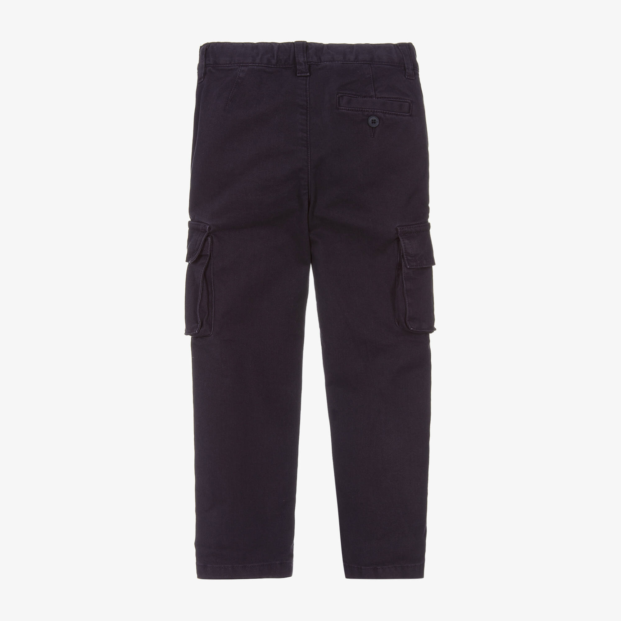 Il Gufo - Boys Blue Cotton Cargo Trousers | Childrensalon Outlet