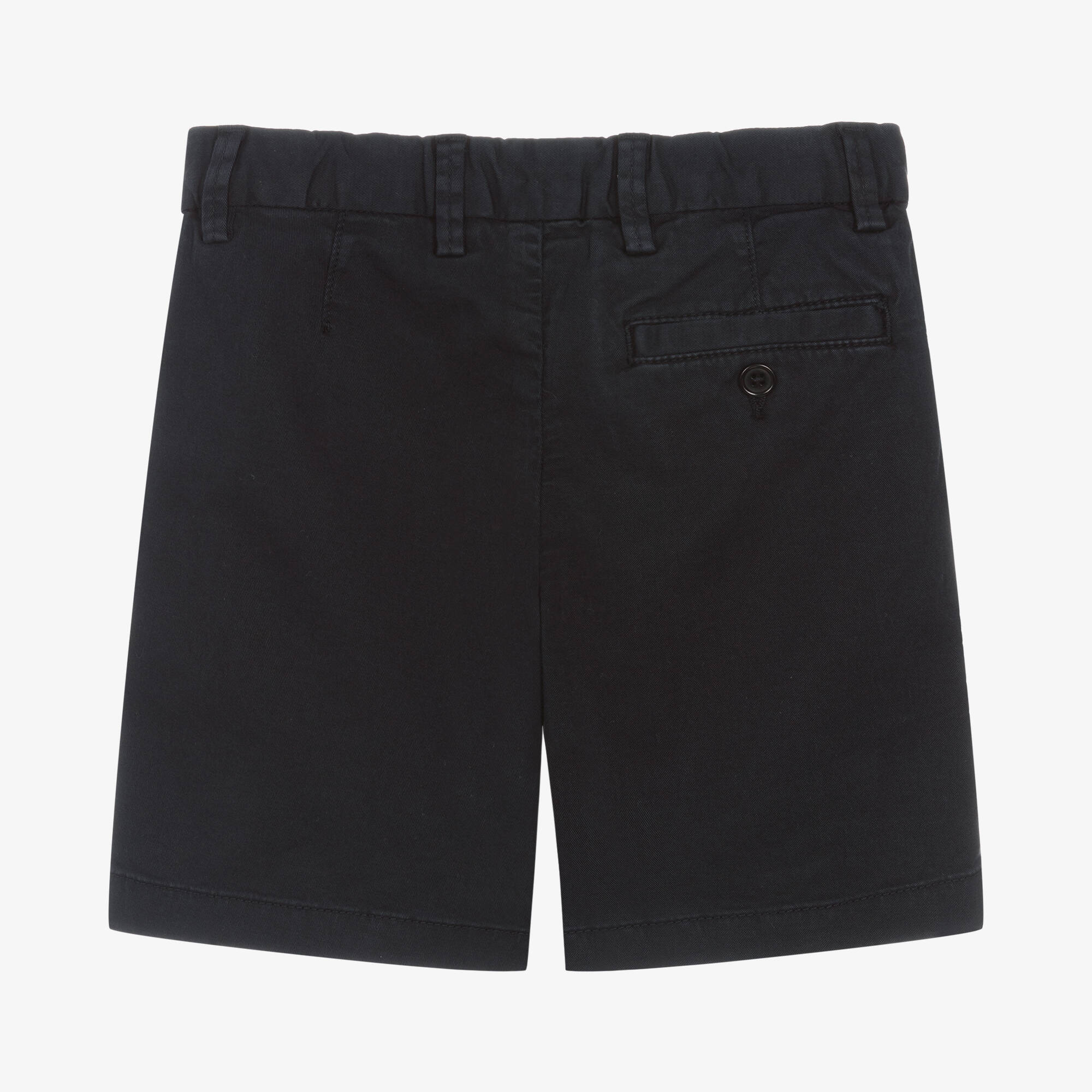 Il Gufo - Boys Navy Blue Cotton Bermuda Shorts | Childrensalon Outlet