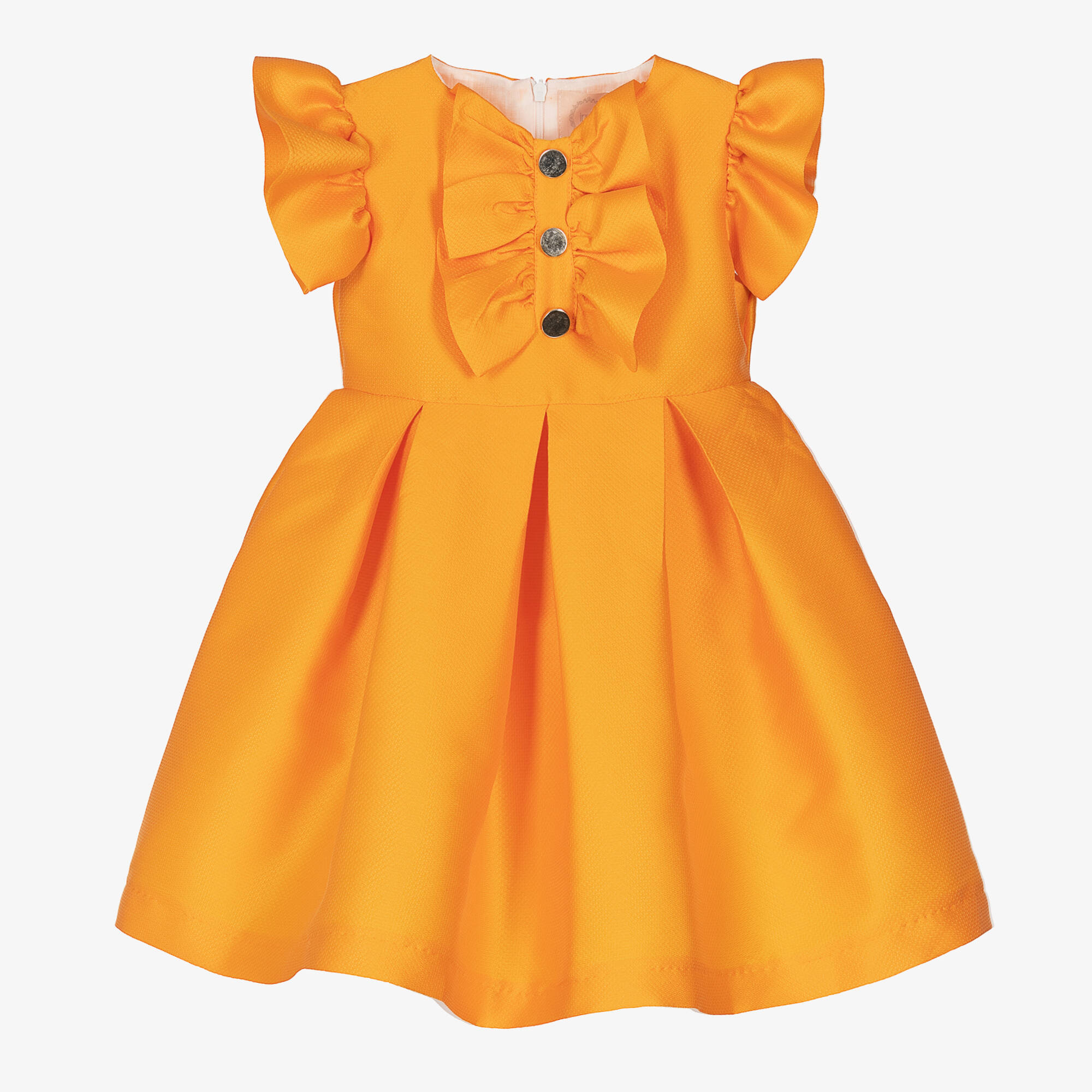 orange bow dress Jersey One-Shoulder Bow Gown- Burnt Orange S