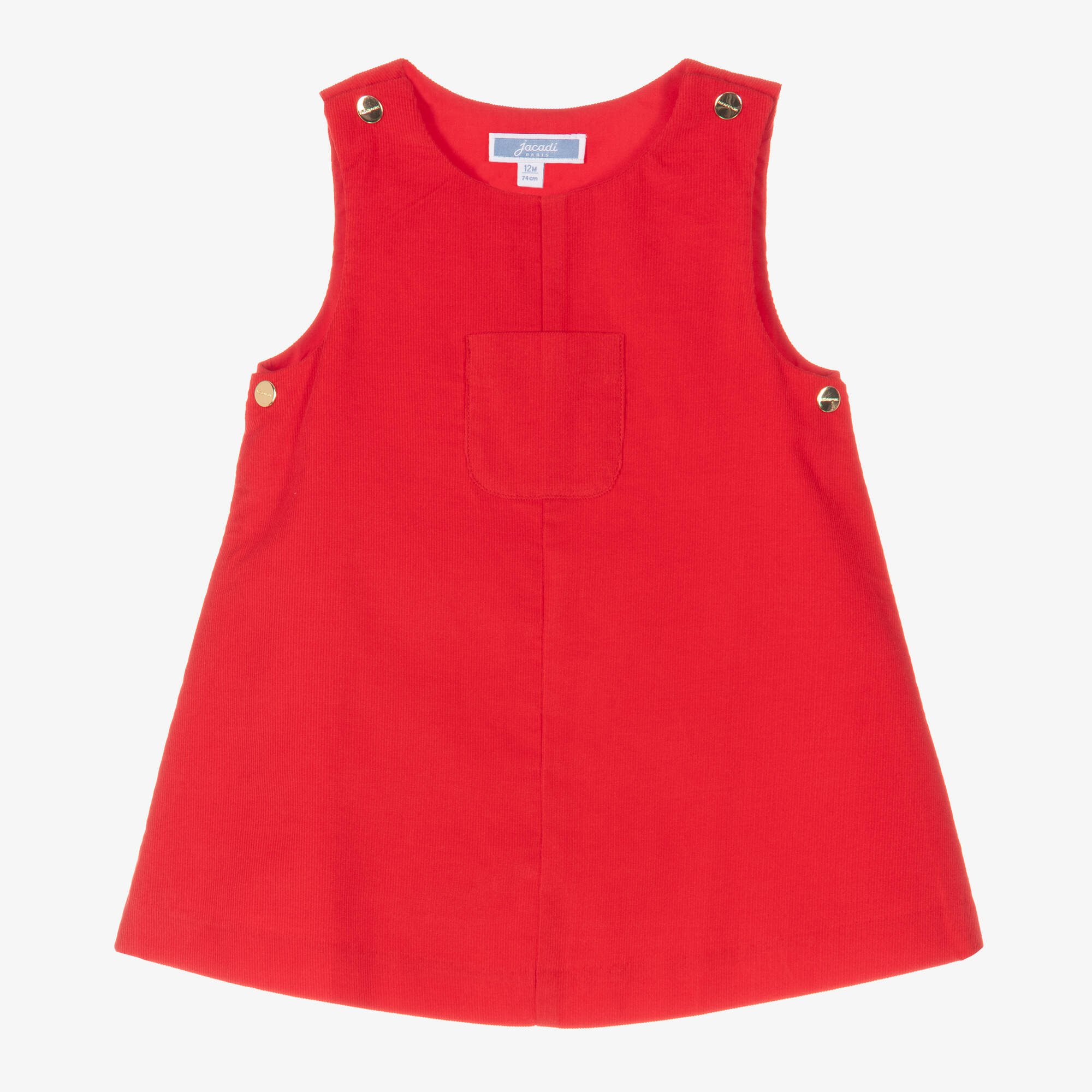 Jacadi Paris - Baby Girls Red Cord Dress | Childrensalon Outlet