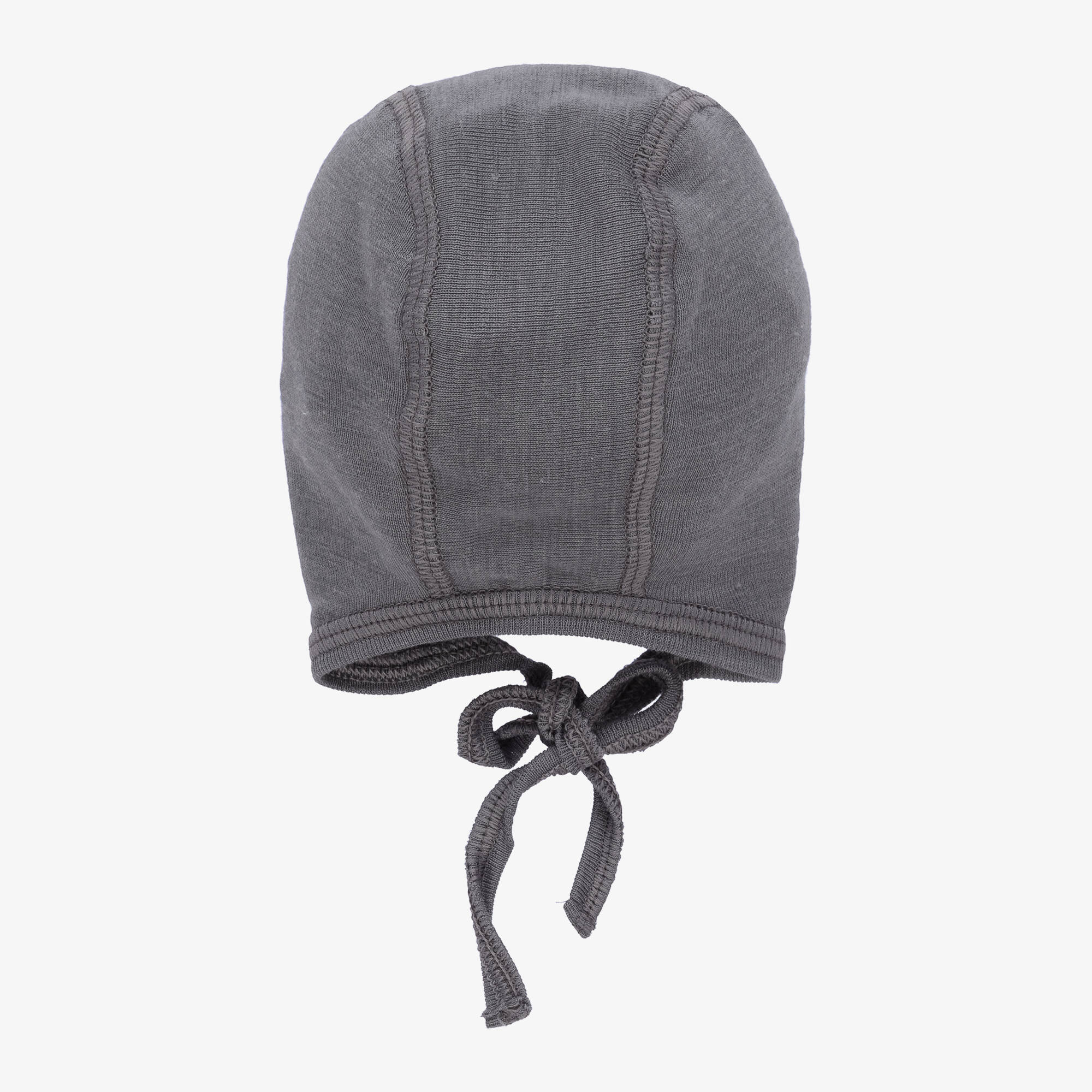 Joha - Grey Wool & Silk Baby Bonnet | Childrensalon Outlet