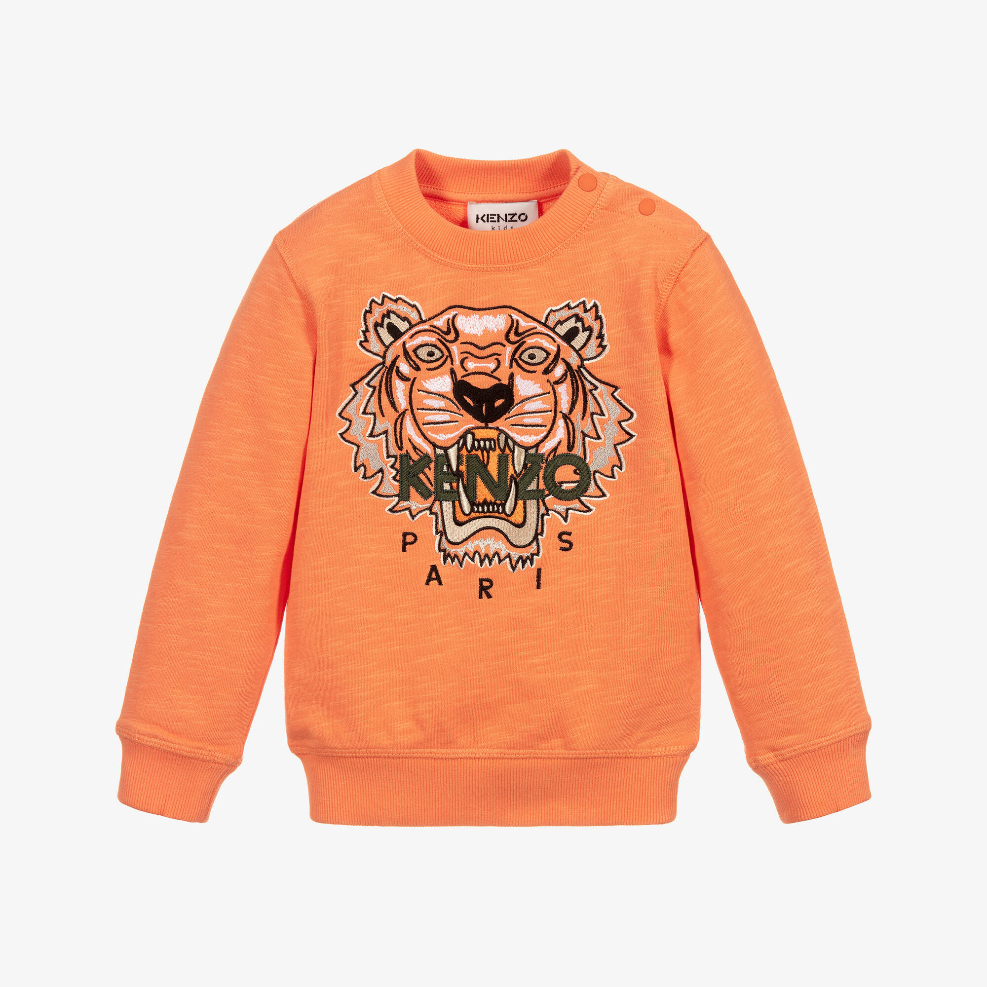 KENZO KIDS - Orange Tiger Sweatshirt | Childrensalon Outlet