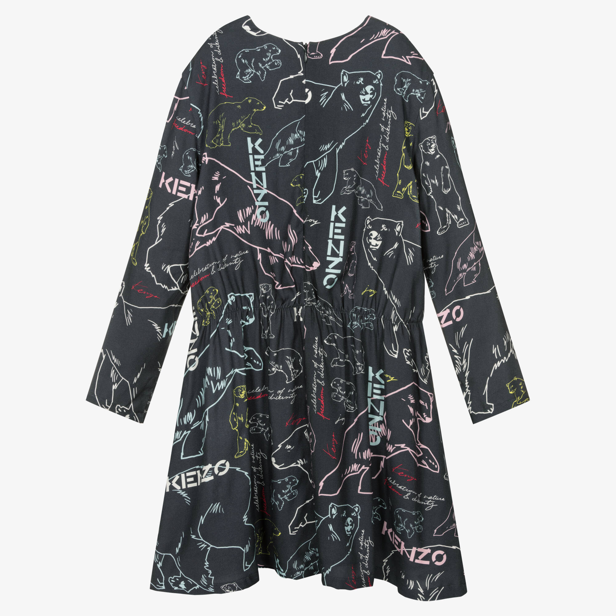 KENZO KIDS - Teen Girls Grey Logo Dress | Childrensalon Outlet