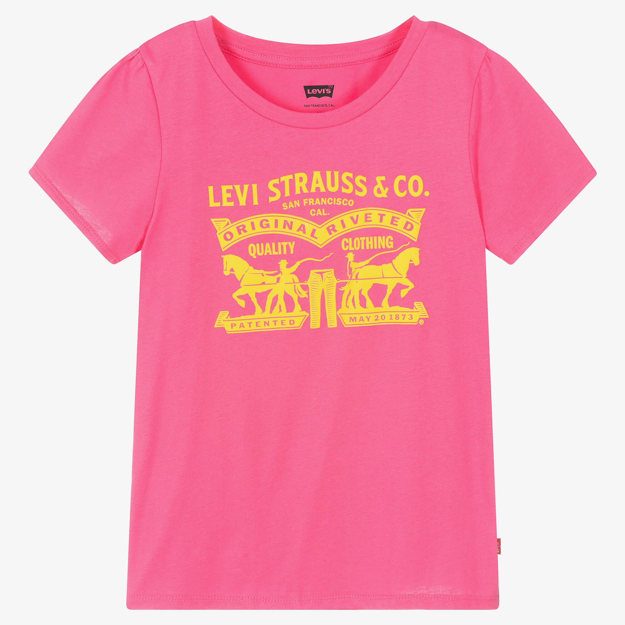 Levi's Kids T-Shirt Bambine 2 Pack - Maglietta Manica Corta 100% Cotone, Logo Classico
