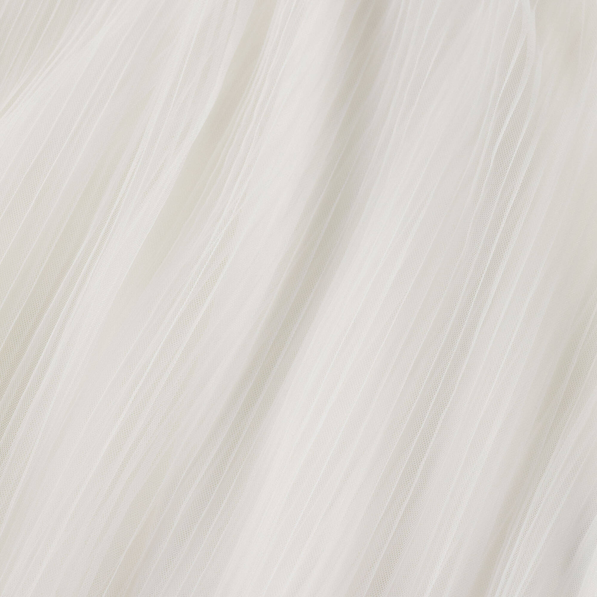 601403 Lili Gaufrette - Girls Ivory Tulle Pleated Gown | Childrensalon Outlet