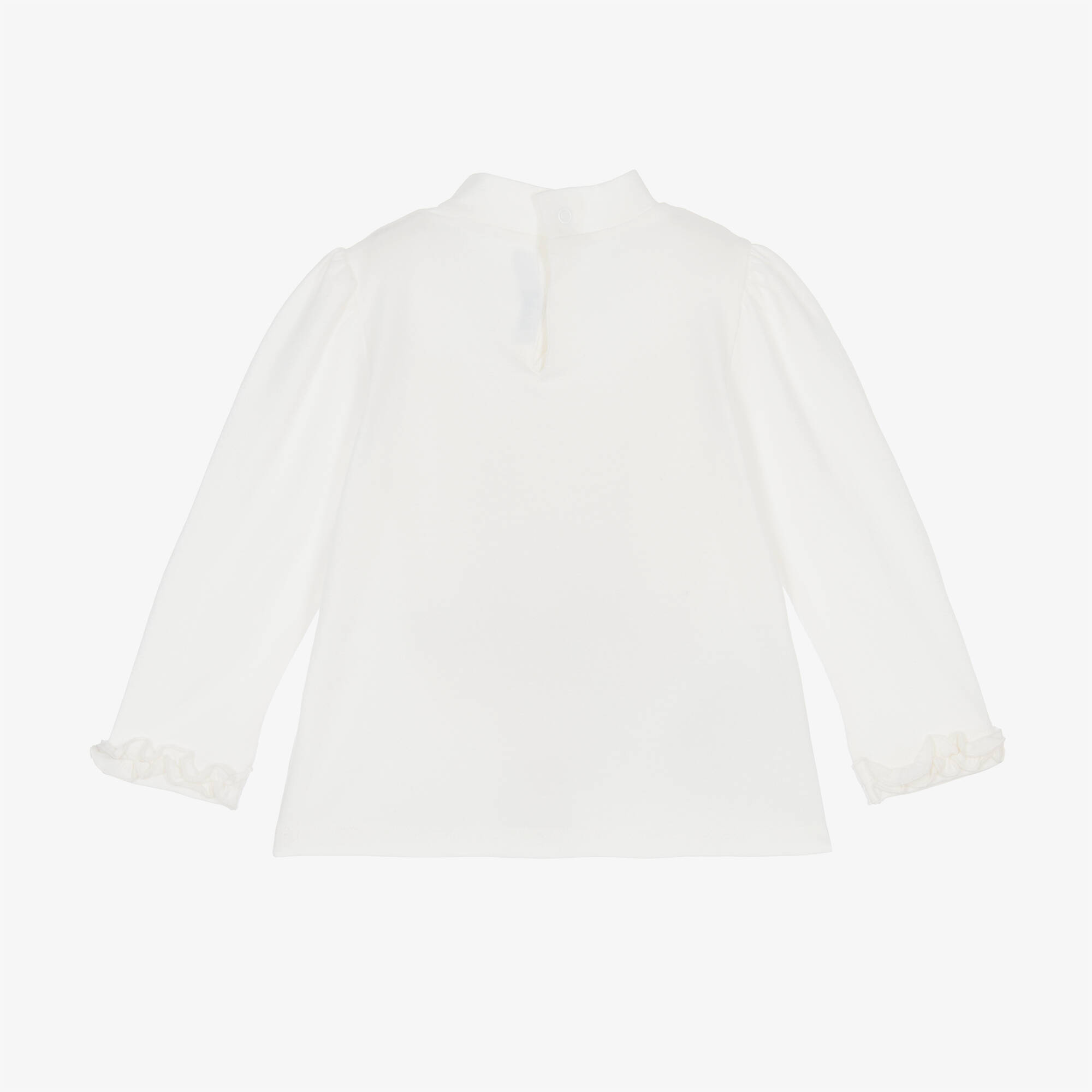 Mayoral - Girls Ivory Cotton Jersey Top | Childrensalon Outlet